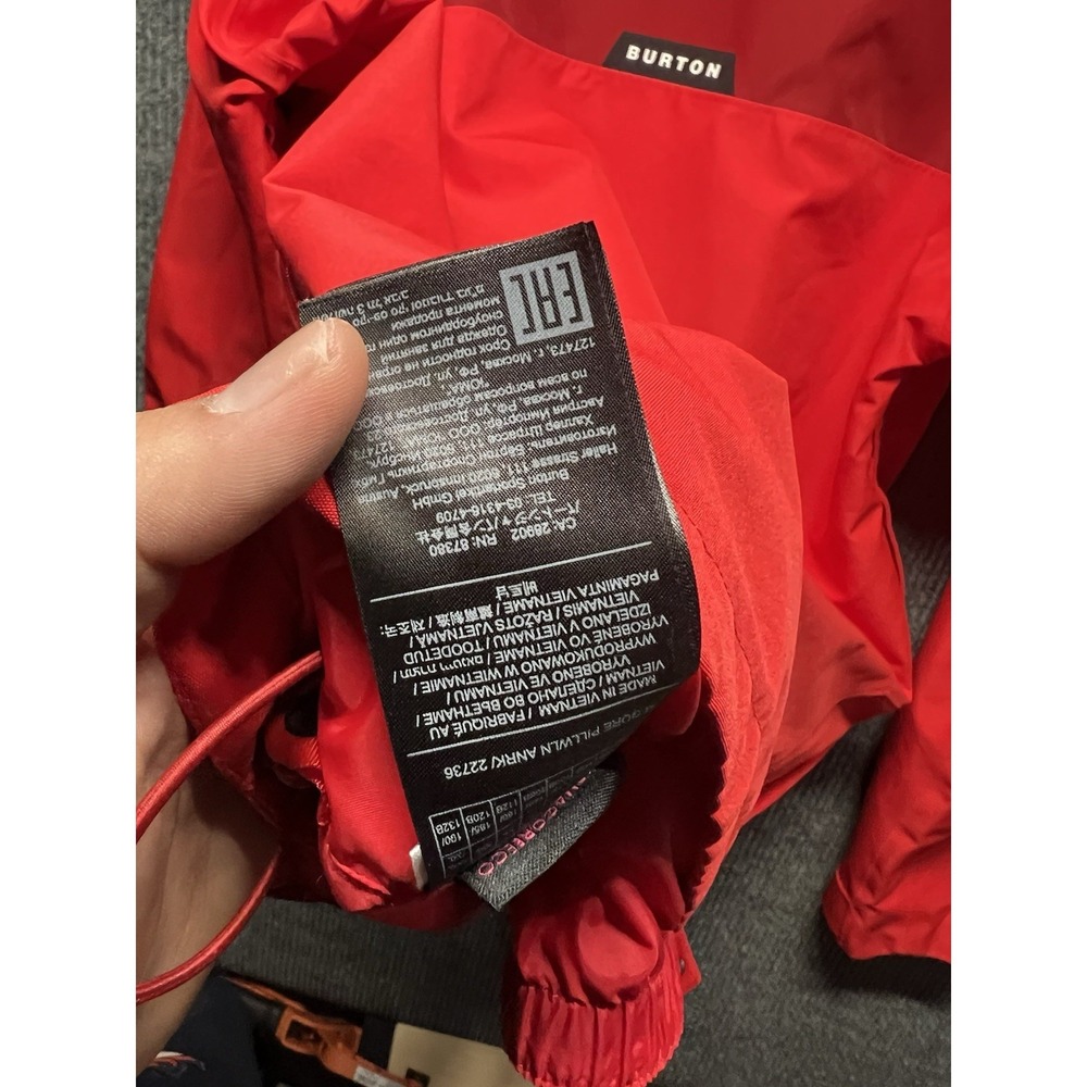 Burton GORETEX Pillowline Anorak Sun Dried Tomato Red Size XL Snowboard Ski Gear - Picture 10 of 10